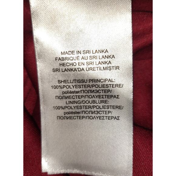 Ralph Lauren CHAPS Dress Red & Black LUMBERJACK Chiffon Checkered Career Sz 8 - Picture 9 of 12